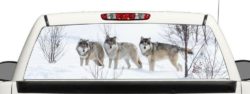 Wolf Rear Window Graphic Decal Perforated Vinyl Wrap