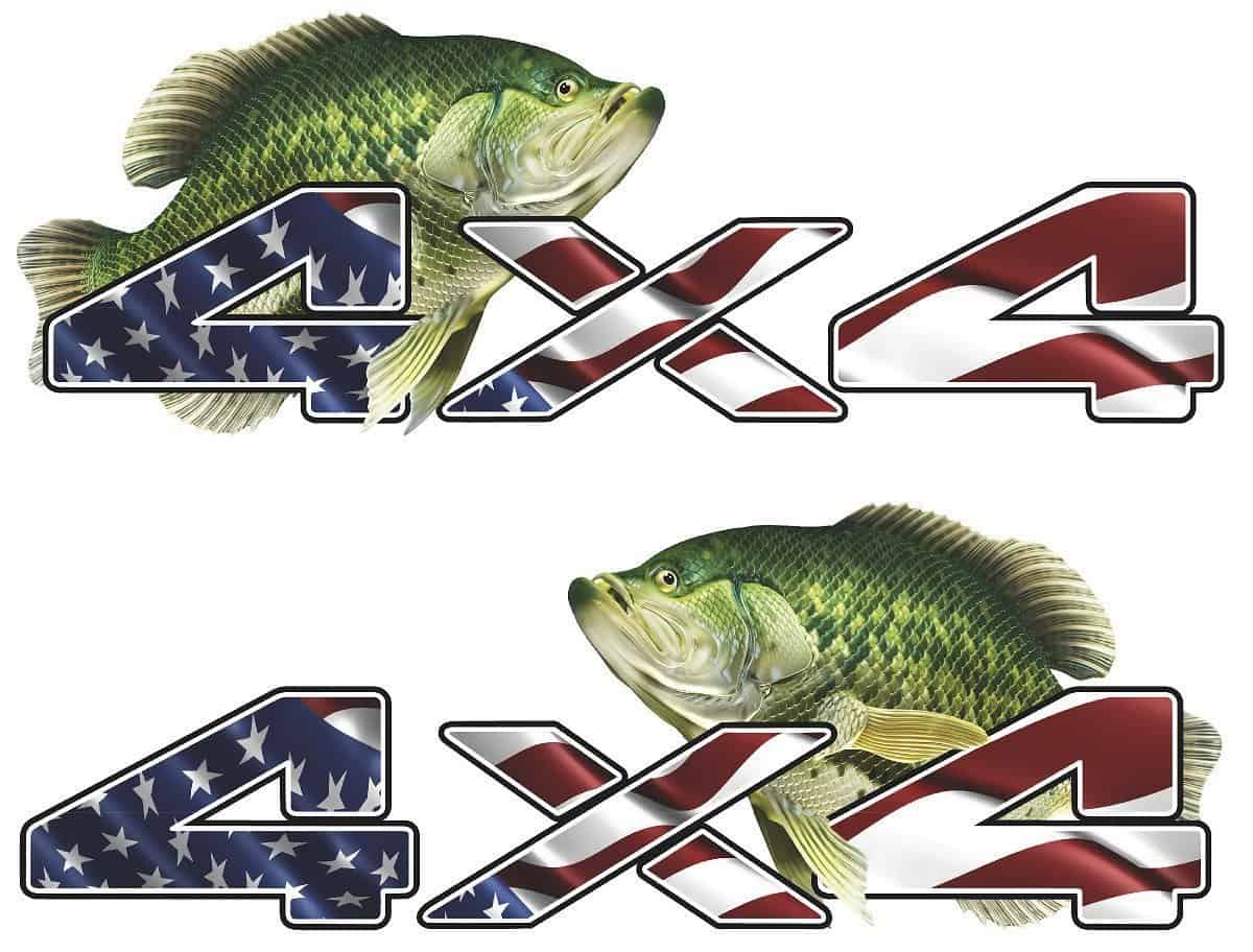 4x4 Truck Crappie Fishing Cast Vinyl