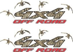 4x4 Truck Offroad Decal Tallgrass Camo Duck Hunting Cast Vinyl