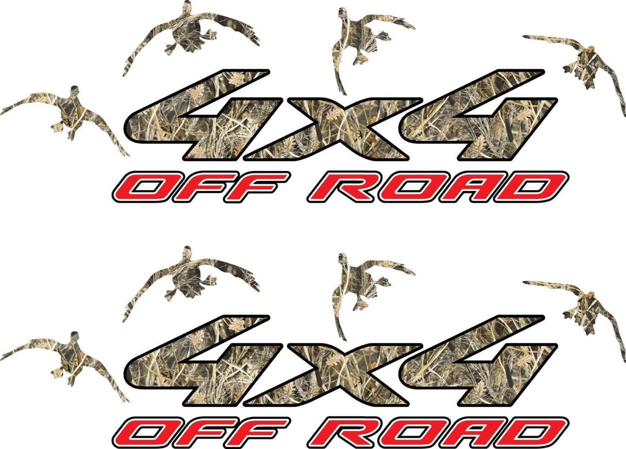 4x4 Truck Offroad Decal Tallgrass Camo Duck Hunting Cast Vinyl