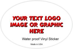 Custom Oval Stickers