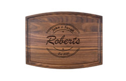 Engraved Personalized Walnut Cutting Board 12x19x.75 Inches