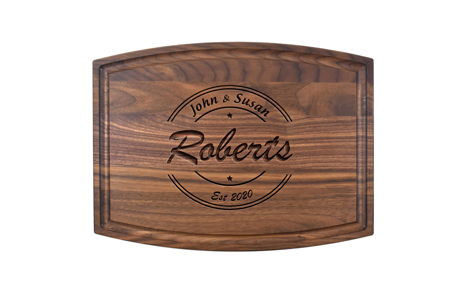 Engraved Personalized Walnut Cutting Board 12x19x.75 Inches