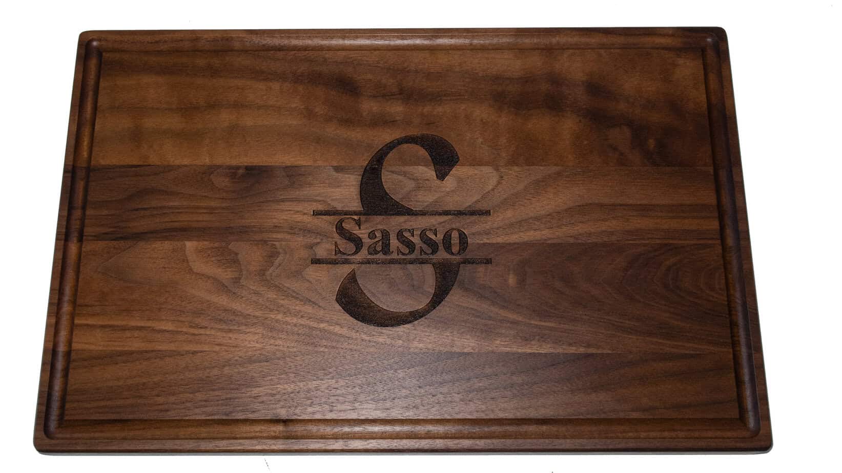 Engraved Personalized Walnut Cutting Board 17x11x.75 Inches - Image 2