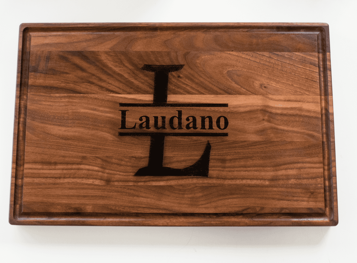 Engraved Personalized Walnut Cutting Board 17x11x.75 Inches - Image 3